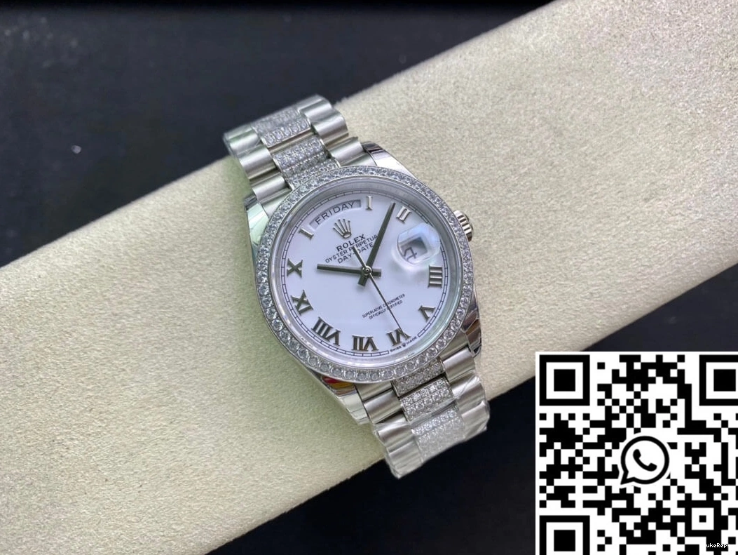 Factory M128349RBR-0026 Date Day EW Rolex Bezel Diamond-Set 0925